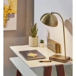 Paxton Desk Lamp Antique Brass - Adesso -Adesso GUEST 7a86a868 e618 4075 9c9a e4923e380582