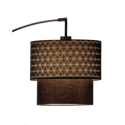 66" X 71" 3-way Gala Arc Lamp Black - Adesso 3 66" X 71" 3-way Gala Arc Lamp Black - Adesso