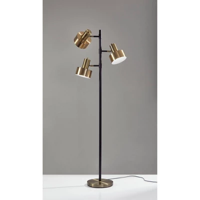 66.5" Clayton Tree Lamp Matte Black - Adesso 3 66.5" Clayton Tree Lamp Matte Black - Adesso