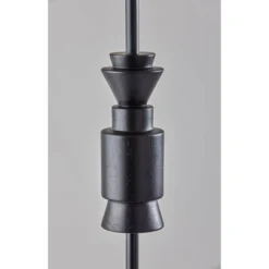 Elton Rubber Wood Floor Lamp Black - Adesso -Adesso GUEST 7cbc3a0d 40df 42b1 b11b 44d2e6f87d66