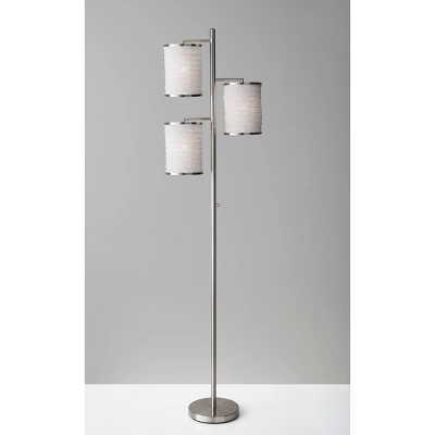 Bellows Tree Lamp Brushed Steel - Adesso 4 Bellows Tree Lamp Brushed Steel - Adesso - Image 2