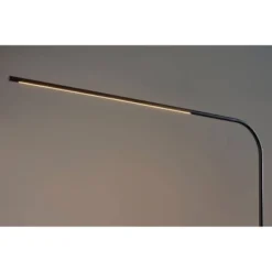 Adesso Cullen Arc Lamp With Smart Switch (Includes LED Light Bulb) Black: Marble Base, ETL Listed, Touch Sensor