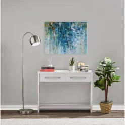 Adesso 34 Emerson Floor Lamp Silver - Adesso