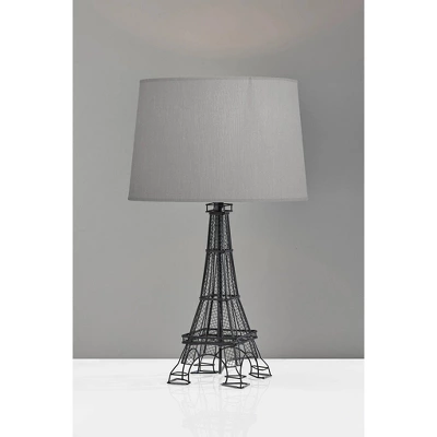 Adesso Eiffel Tower Table Lamp Black/Gray: Acrylic Base, No Assembly, UL Listed, 3-Way Switch 6 Adesso Eiffel Tower Table Lamp Black/Gray: Acrylic Base, No Assembly, UL Listed, 3-Way Switch - Image 4