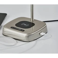 Radley Charge Table Lamp With Smart Switch Silver (Includes LED Light Bulb) - Adesso 9 Radley Charge Table Lamp With Smart Switch Silver (Includes LED Light Bulb) - Adesso -Adesso GUEST 85ce964b 7473 4c7b bdca 88a5e4f526e5