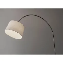 Goliath Arc Lamp Brushed Steel - Adesso -Adesso GUEST 8a342153 d573 491e 8767 4c619ff5d446