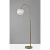 Adesso Magnolia Floor Lamp Brass: 61.75" Tall, Glass Shade, ETL Listed, Antique Finish -Adesso GUEST 8d7d83f5 9d95 440e b0ed 71bc84953c9f