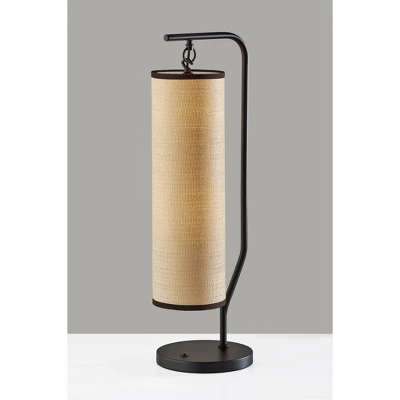 Adesso Lyons Table Lamp Black: ETL Listed, Metal Base, Paper Shade, 1-Way Switch, No Assembly Required 5 Adesso Lyons Table Lamp Black: ETL Listed, Metal Base, Paper Shade, 1-Way Switch, No Assembly Required - Image 3