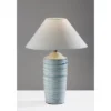 Adesso Catalina Table Lamp Blue: Ceramic Base, Off-White Polyester Shade, ETL Listed, 25" Height 2 Adesso Catalina Table Lamp Blue: Ceramic Base, Off-White Polyester Shade, ETL Listed, 25" Height -Adesso GUEST 91ad800b 62ed 43a7 914f 6ccc3b497280