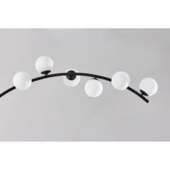 Adesso Ronan Arc Lamp (Includes LED Light Bulb) With Smart Switch Black: ETL Listed, Dimmable Glass Shade, Steel Body 8 Adesso Ronan Arc Lamp (Includes LED Light Bulb) With Smart Switch Black: ETL Listed, Dimmable Glass Shade, Steel Body -Adesso GUEST 91eeb809 2844 4cb1 80dd edf9a10f4dbe