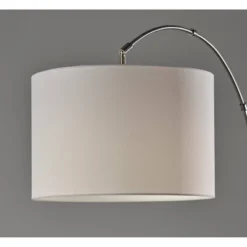 Adesso Rigley Arc Lamp Steel: Modern Polyester Shade, ETL Listed, Metal Body, 71" Height -Adesso GUEST 9254b412 2f83 4b89 aeb6 affb189b007d