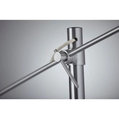 78" Manhattan Two Arm Arc Lamp Steel - Adesso 8 78" Manhattan Two Arm Arc Lamp Steel - Adesso - Image 6