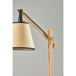 Walden Natural Wood Floor Lamp Black - Adesso -Adesso GUEST 9ab3d9e9 59bd 4b20 950b 46f501670ed6