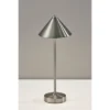 Adesso Ritchie Cordless Table Lamp (Includes LED Light Bulb) Brushed Steel