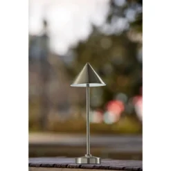 Adesso Ritchie Cordless Table Lamp (Includes LED Light Bulb) Brushed Steel -Adesso GUEST 9b7bc943 be7a 4bba 8e12 6c7f8b8e7883