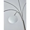 86" Luna Arc Lamp (Includes Light Bulb) Silver - Adesso -Adesso GUEST 9c698256 3967 4c08 9d22 56ef8760e7e1