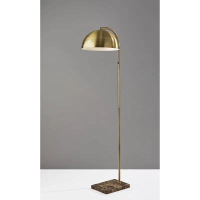 Paxton Floor Lamp Antique Brass - Adesso 3 Paxton Floor Lamp Antique Brass - Adesso