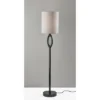 Adesso Mayfair Floor Lamp Black: Modern Design, ETL Listed, Metal Body, Polyester Shade, 61" Height 2 Adesso Mayfair Floor Lamp Black: Modern Design, ETL Listed, Metal Body, Polyester Shade, 61" Height -Adesso GUEST 9e8205ca 66d9 432d 8f20 390b028ecd40