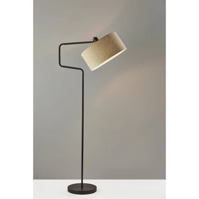 Jacob Floor Lamp Antique Bronze - Adesso 4 Jacob Floor Lamp Antique Bronze - Adesso - Image 2