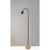 Adesso Rutherford Floor Lamp (Includes LED Light Bulb) Black: Adjustable Gooseneck, 3-Level Dimmer, ETL Listed -Adesso GUEST a7ca24c0 441f 4d44 84fa 9f77f92d878e