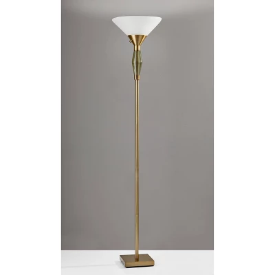 71" Murphy Torchiere Brass - Adesso 3 71" Murphy Torchiere Brass - Adesso