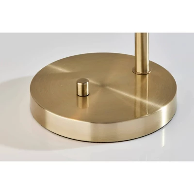 Adesso Magnolia Table Lamp Brass: ETL Listed, Glass Shade, Metal Body, 1-Way Rotary Switch 3 Adesso Magnolia Table Lamp Brass: ETL Listed, Glass Shade, Metal Body, 1-Way Rotary Switch