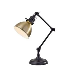 18.5" Alden Desk Lamp Bronze - Adesso