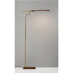 50.5" X 62.5" 3-way Barrett Floor Lamp (Includes LED Light Bulb) Brass - Adesso -Adesso GUEST ac7723e1 c8c0 42b8 9b25 25f1f7fbab59