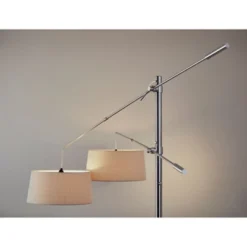 78" Manhattan Two Arm Arc Lamp Steel - Adesso 12 78" Manhattan Two Arm Arc Lamp Steel - Adesso -Adesso GUEST acc8aba1 526f 432d 95c9 4ee3da49c238
