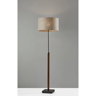 Ethan Floor Lamp Black/Walnut - Adesso 4 Ethan Floor Lamp Black/Walnut - Adesso - Image 2