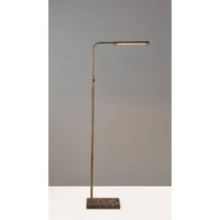 Reader Floor Lamp (Includes LED Light Bulb) Antique Brass - Adesso -Adesso GUEST af6d55e3 4a3f 45f8 a8b3 25cbe17da978