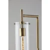 1-Light Dalton Floor Lamp Antique Brass (Includes Light Bulb) - Adesso -Adesso GUEST b1e62ef3 4d7d 4e41 9a29 d006aa065214