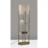 Norman Shelf Floor Lamp Antique Brass - Adesso -Adesso GUEST b276a5d0 d5b8 4ab1 be61 7f7509c25477