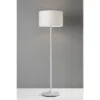 60" Oslo Collection Floor Lamp White - Adesso -Adesso GUEST b5e9de47 f069 458b bec2 73803063f0be