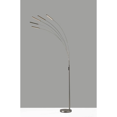 Zodiac Arc Lamp (Includes LED Light Bulb) Silver - Adesso 6 Zodiac Arc Lamp (Includes LED Light Bulb) Silver - Adesso - Image 4