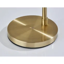 Adesso Magnolia Floor Lamp Brass: 61.75" Tall, Glass Shade, ETL Listed, Antique Finish -Adesso GUEST b67d5a92 df80 443f 890d 4b1efc9039bb