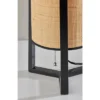 Quinn Table Lantern Wood Black - Adesso -Adesso GUEST b69a965c 5bff 4433 b171 43e3059f1be2