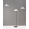 Braxton 3 Arm Arc Lamp Brushed Steel - Adesso -Adesso GUEST b7e498a4 483b 4f5a 8072 d83e3caeb8fa