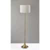 Adesso Eli Floor Lamp Antique Brass: 60" Height, Off-White Linen Shade, 3-Way Rotary Switch 1 Adesso Eli Floor Lamp Antique Brass: 60" Height, Off-White Linen Shade, 3-Way Rotary Switch -Adesso GUEST ba9ff97e 95cf 4a77 aaf0 e50851cc96e0