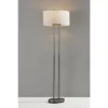 62" Duet Floor Lamp Silver/Ivory - Adesso -Adesso GUEST bbcc8d3c d1cc 4711 8755 561228648f52