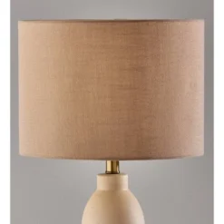 Naomi Table Lamp Beige Speckled Ceramic - Adesso