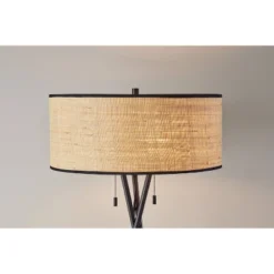 Bushwick Floor Lamp Black - Adesso -Adesso GUEST c8da6ff0 eb3e 4e3d b958 048dc610a797