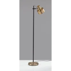 Adesso 18 56.5" Clayton Floor Lamp Matte Black - Adesso