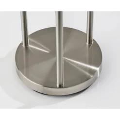 Bianca Shelf Floor Lamp Brushed Steel - Adesso -Adesso GUEST cc17f110 dd4e 4b01 a556 a52e26d3c747