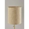 Adesso Tucker Table Lamp Brass: Marble Base, Antique Finish, Beige Polyester Drum Shade, ETL Listed -Adesso GUEST cca46868 c3f8 4ce1 a261 2694e8ccd7ee