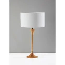 Rebecca Table Lamp Natural Rubberwood With Antique Brass Accent - Adesso 11 Rebecca Table Lamp Natural Rubberwood With Antique Brass Accent - Adesso -Adesso GUEST d040f429 b9fc 4642 b684 007c04a4fd00