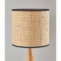 Cayman Natural Wood Table Lamp Black - Adesso -Adesso GUEST d0722929 ab9f 47a0 a58b f10fc0dceef6
