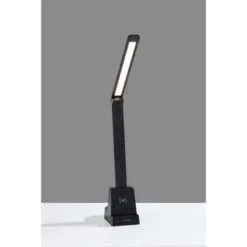 Cody LED Wireless Charging Desk Lamp With Smart Switch (Includes LED Light Bulb) Matte Black - Adesso -Adesso GUEST d37b267c 0008 44bc bd39 119e14e0d006