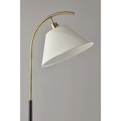 Jerome Floor Lamp Black/Antique Brass - Adesso -Adesso GUEST d387bd93 9c00 4080 a6e6 7638fd809c26
