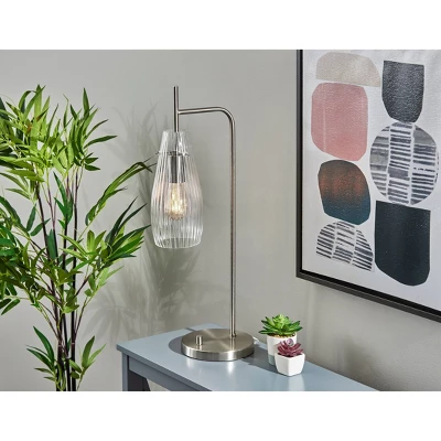 Layla Desk Lamp Brushed Steel - Adesso 4 Layla Desk Lamp Brushed Steel - Adesso - Image 2